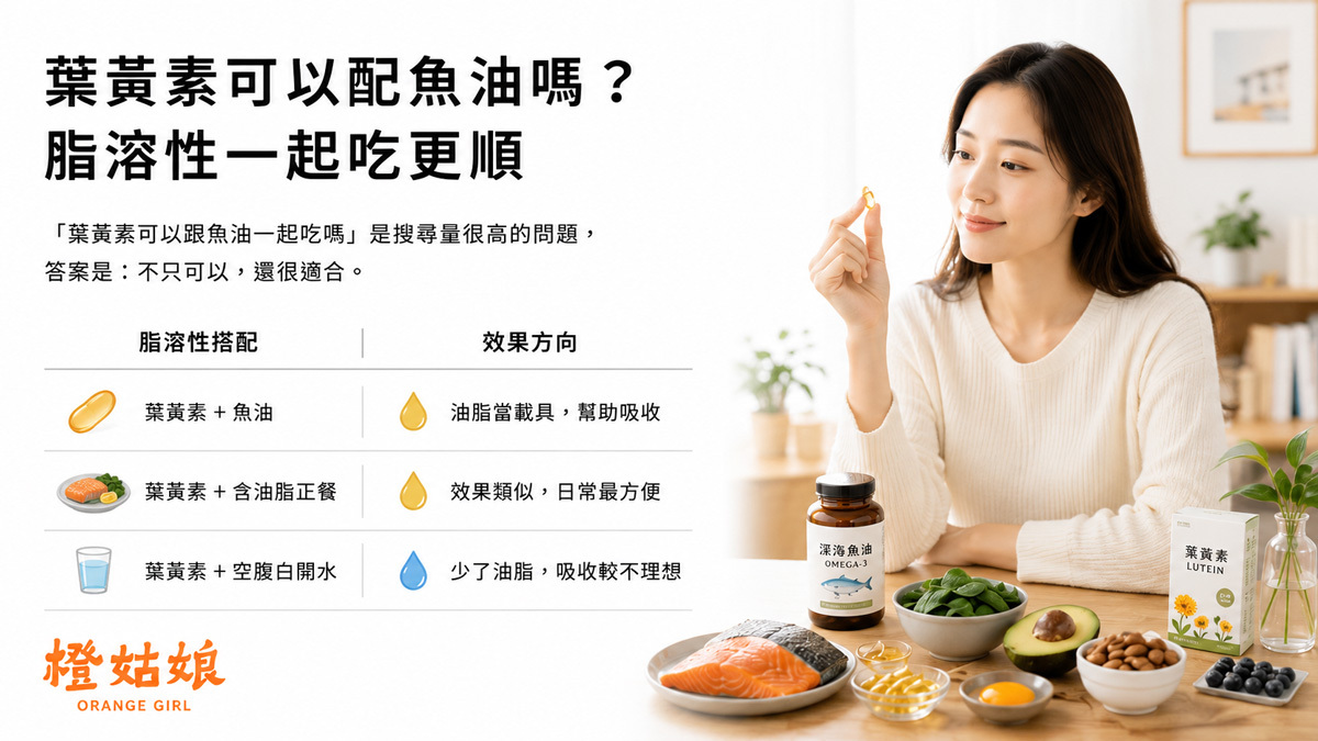 葉黃素可以配魚油嗎