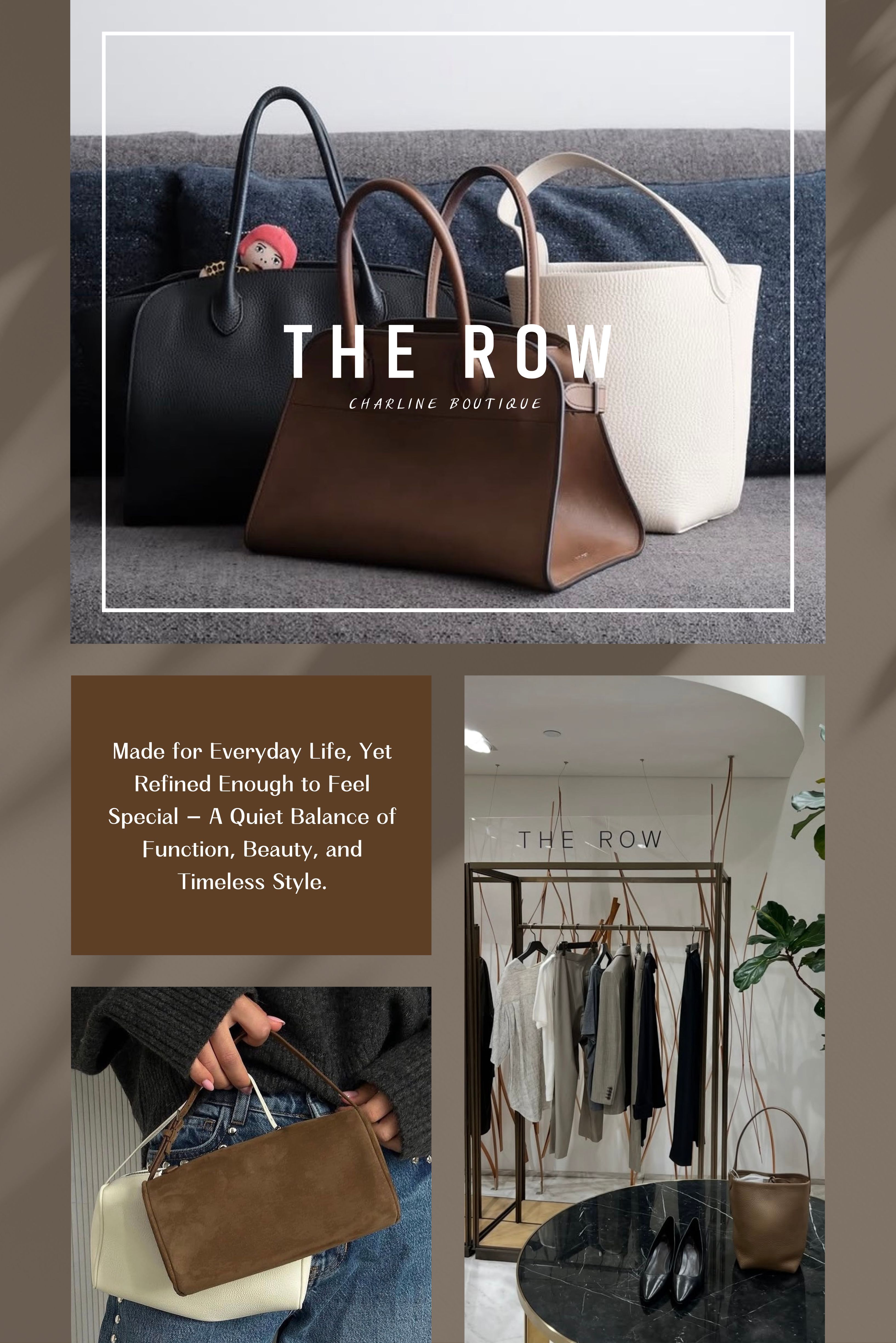 The Row 延伸閱讀指南｜包款挑選與顏色搭配攻略