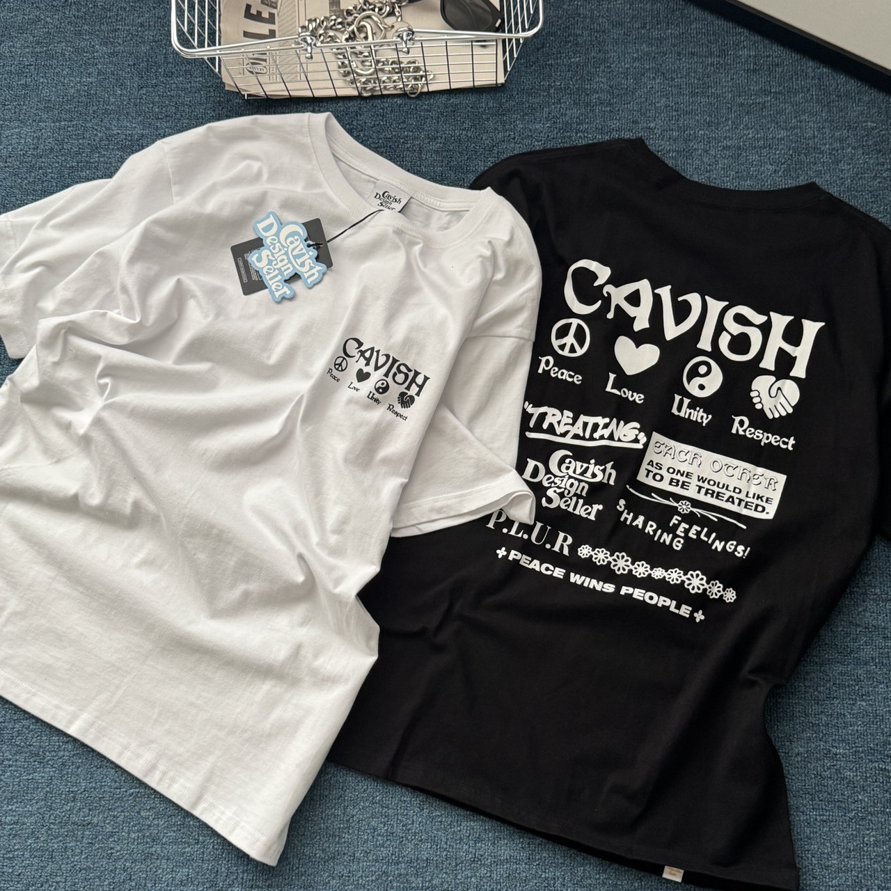 （現貨）韓牌 CAVISH PLUR SS 左胸小標 後背大logo 短T CV2BMMT515A