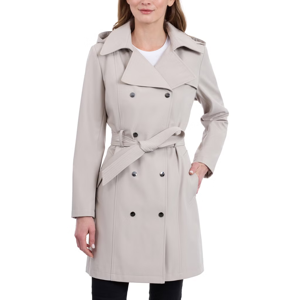 【預購】Calvin Klein H081802 女裝連帽風衣外套