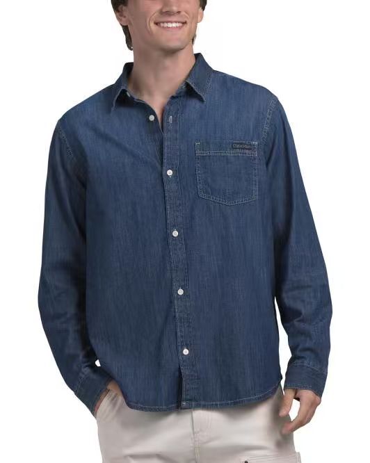 【預購】CALVIN KLEIN H081852 男裝襯衫上衣 (深藍色)