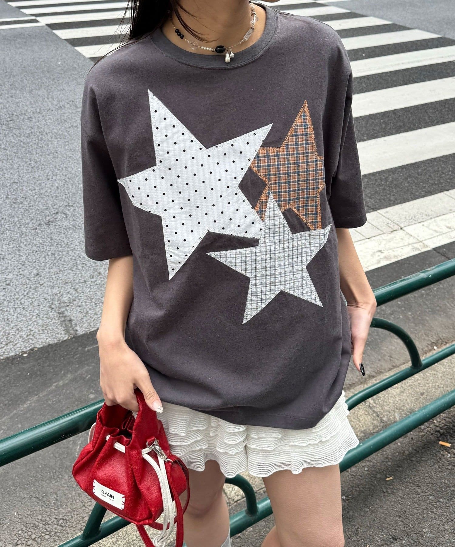 日本預訂 CN 星形拼接 TOP CIAOPANIC