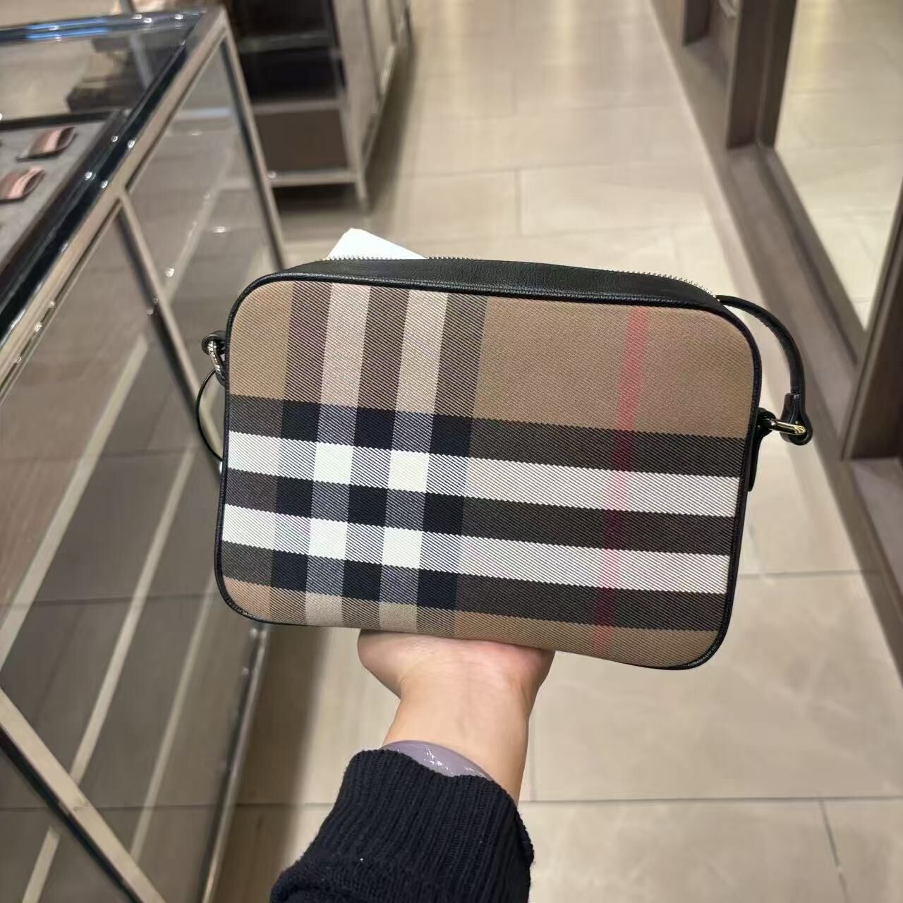【預購】Burberry S0818102 經典啡色斜挎包