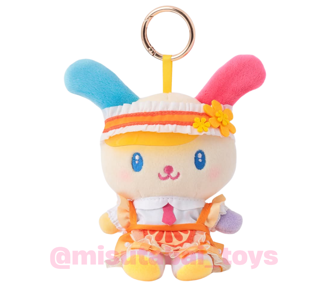 Sanrio Usahana Orange Dress Plush Keychain