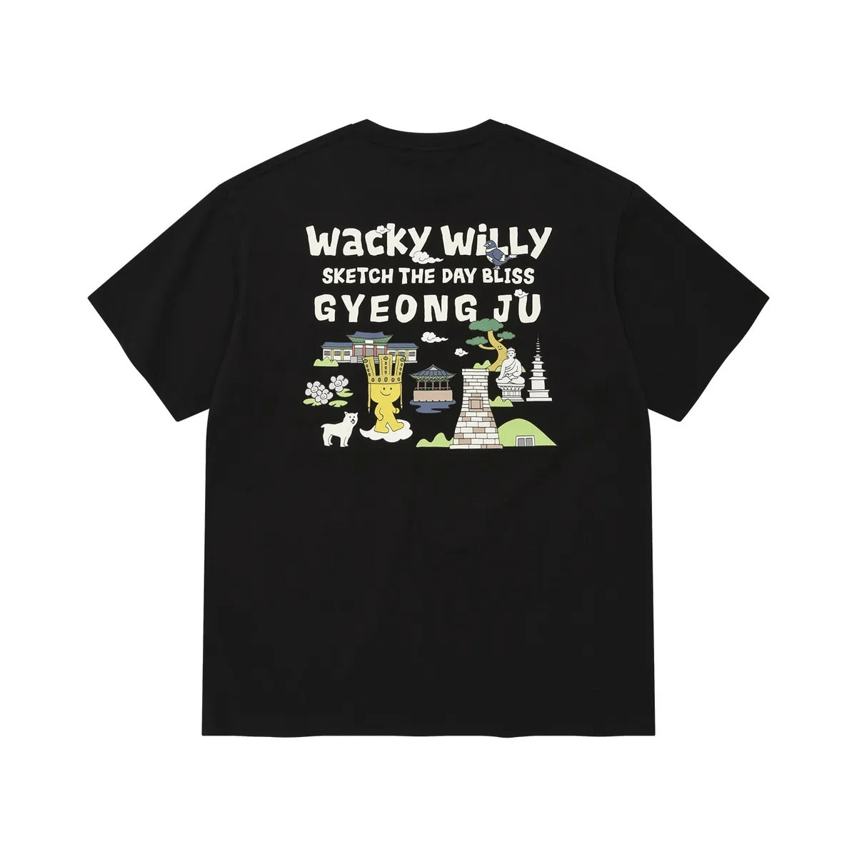 TOP 4熱賣✨入code 3件再減-$100⚡️ Wacky WiLLy｜kiky Travel Series Gyeongju T-Shirt [3 colors] WW322