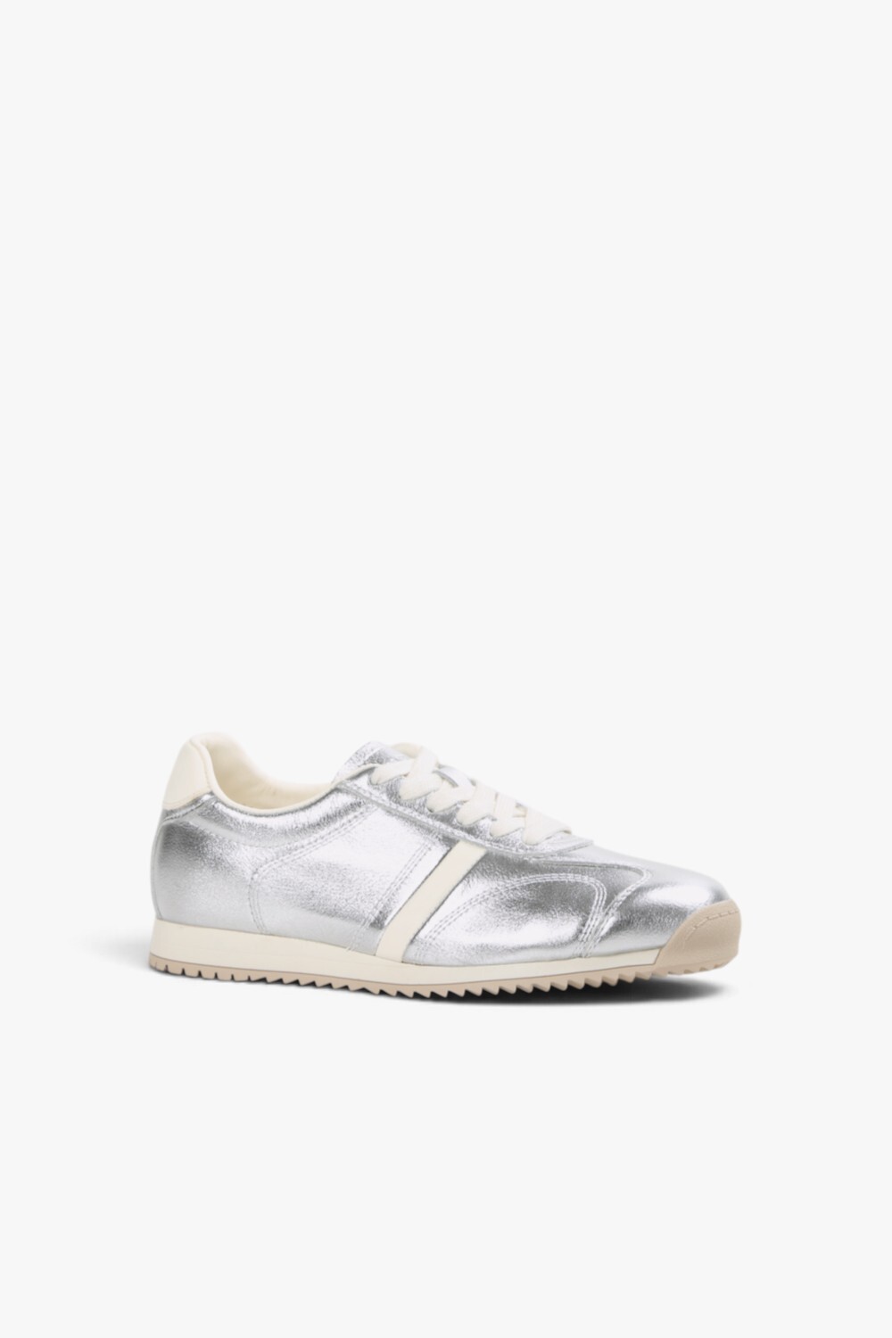Stripe Trainer 真皮素面休閒鞋