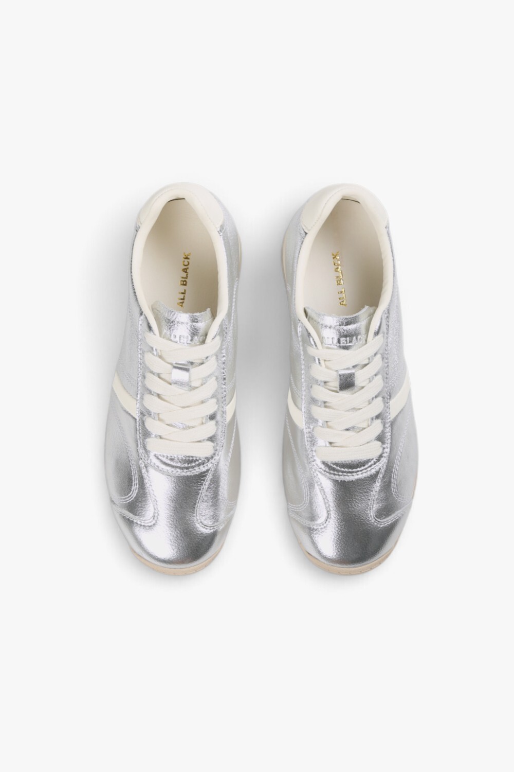 Stripe Trainer 真皮素面休閒鞋