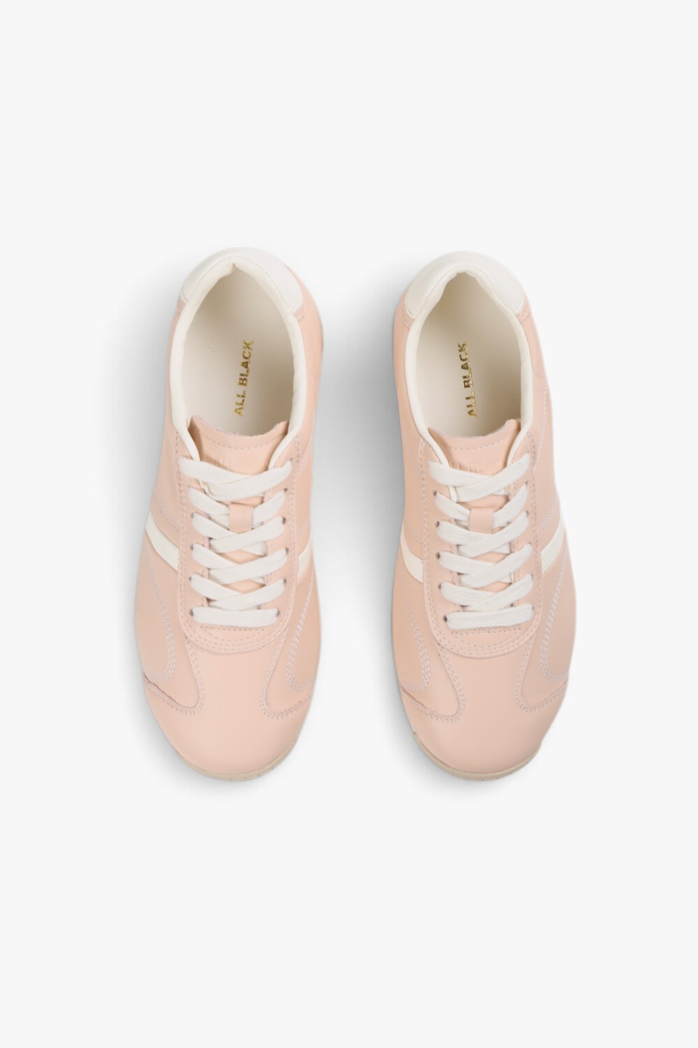Stripe Trainer 真皮素面休閒鞋