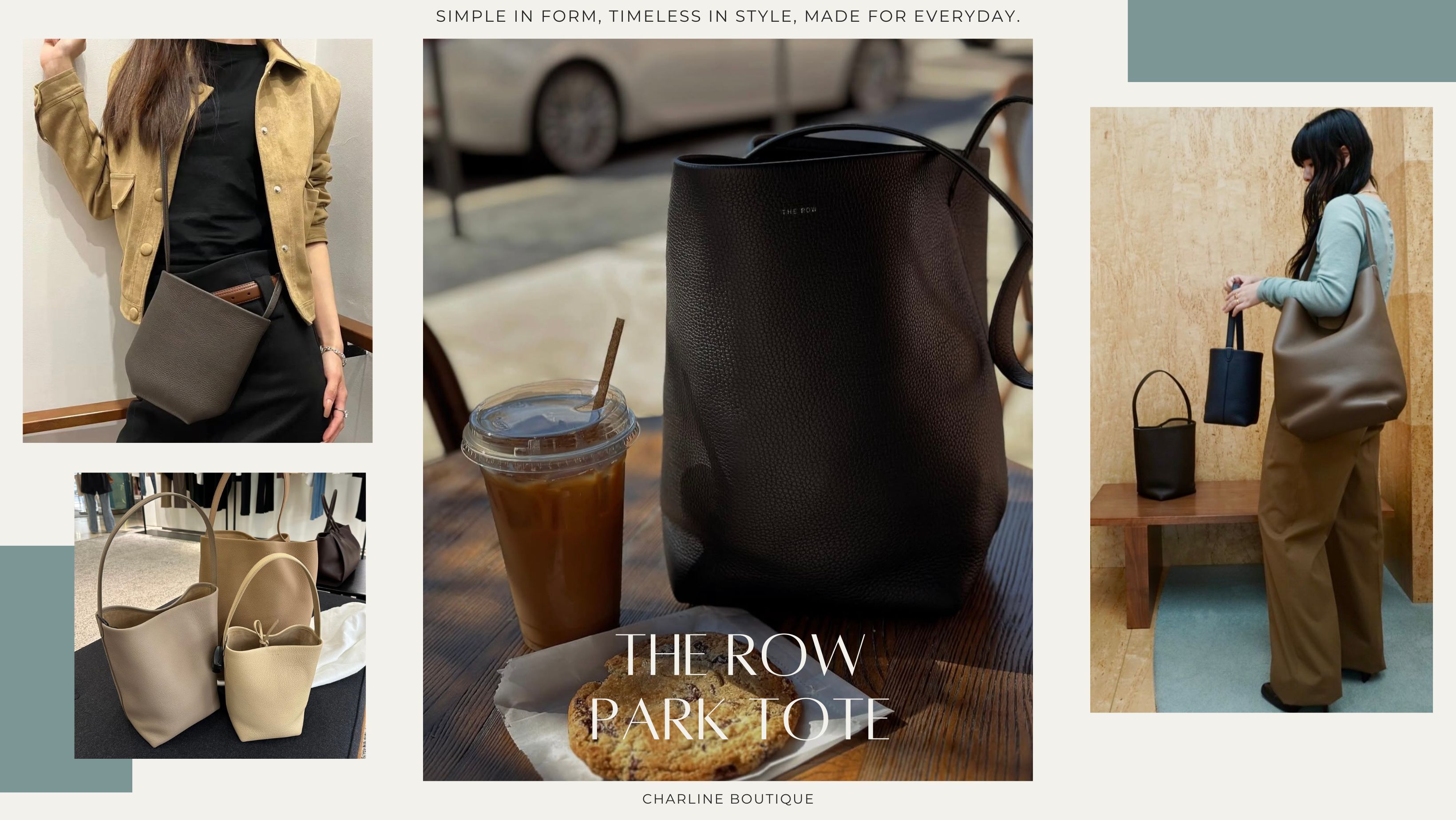 The Row Park Tote 尺寸挑選與找貨結論資訊圖