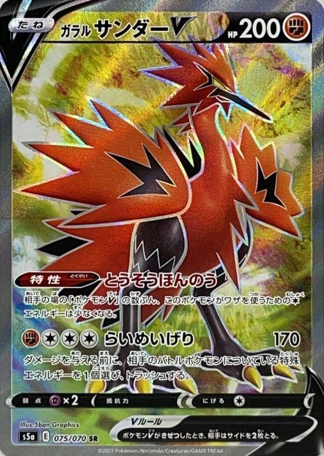 【S5a 075／070 SR】ガラルサンダーV