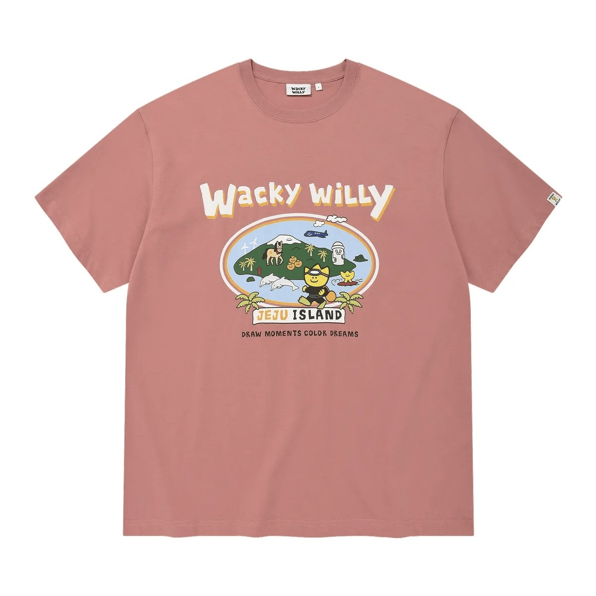 TOP 10熱賣✨入code 3件再減-$100⚡️  Wacky WiLLy｜kiky Travel Series Jeju T-Shirt [2 colors] WW334