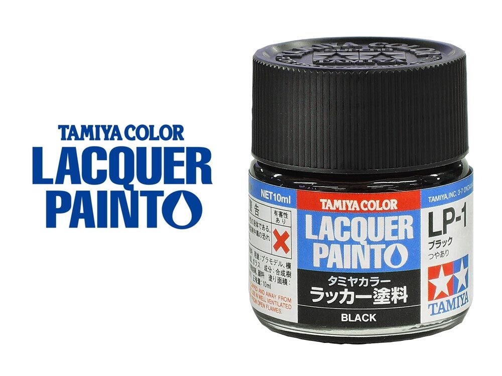 Tamiya LP-1 油性硝基漆 黑