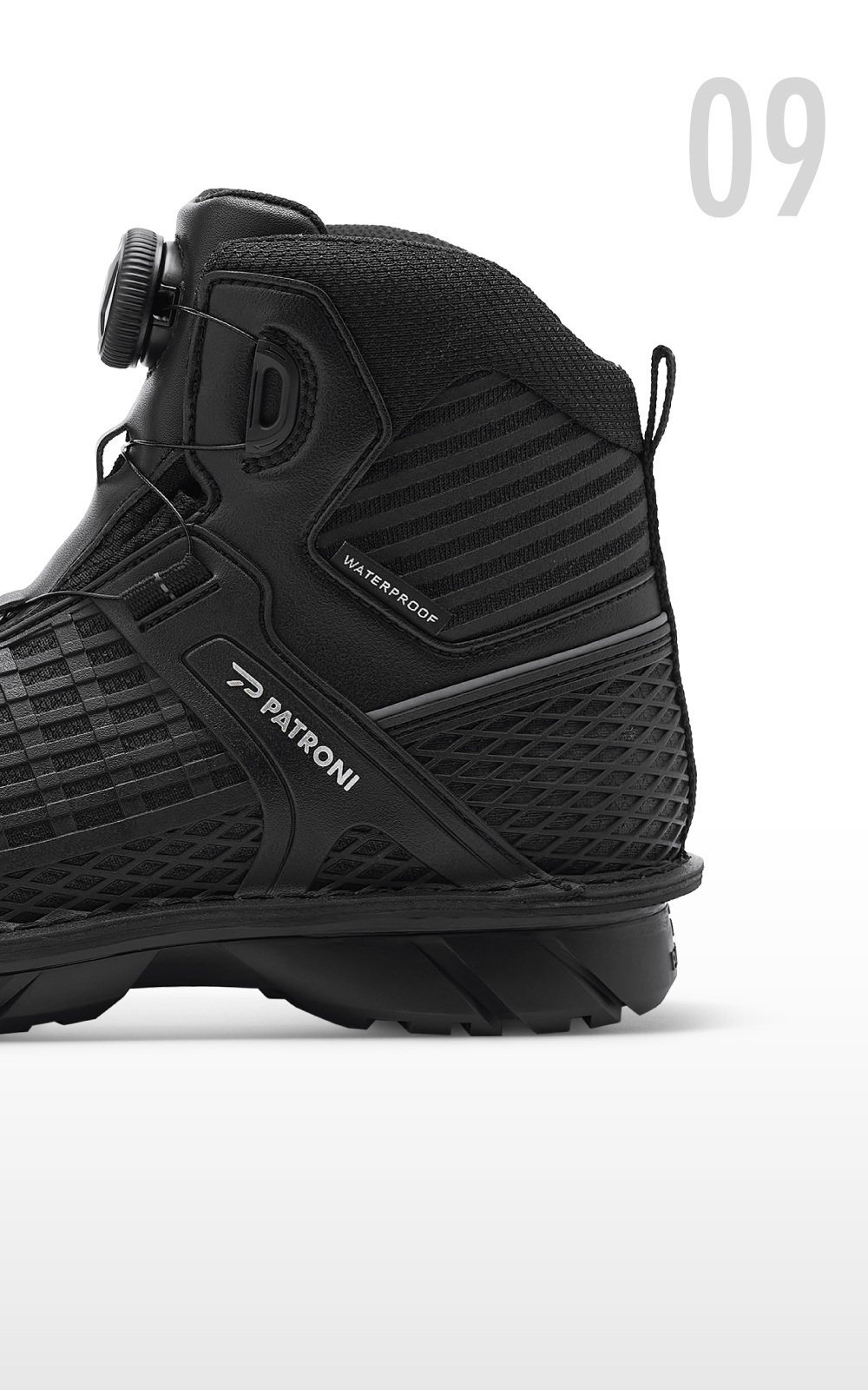 Diagram of the ankle protection area of the RUPTION safety shoe