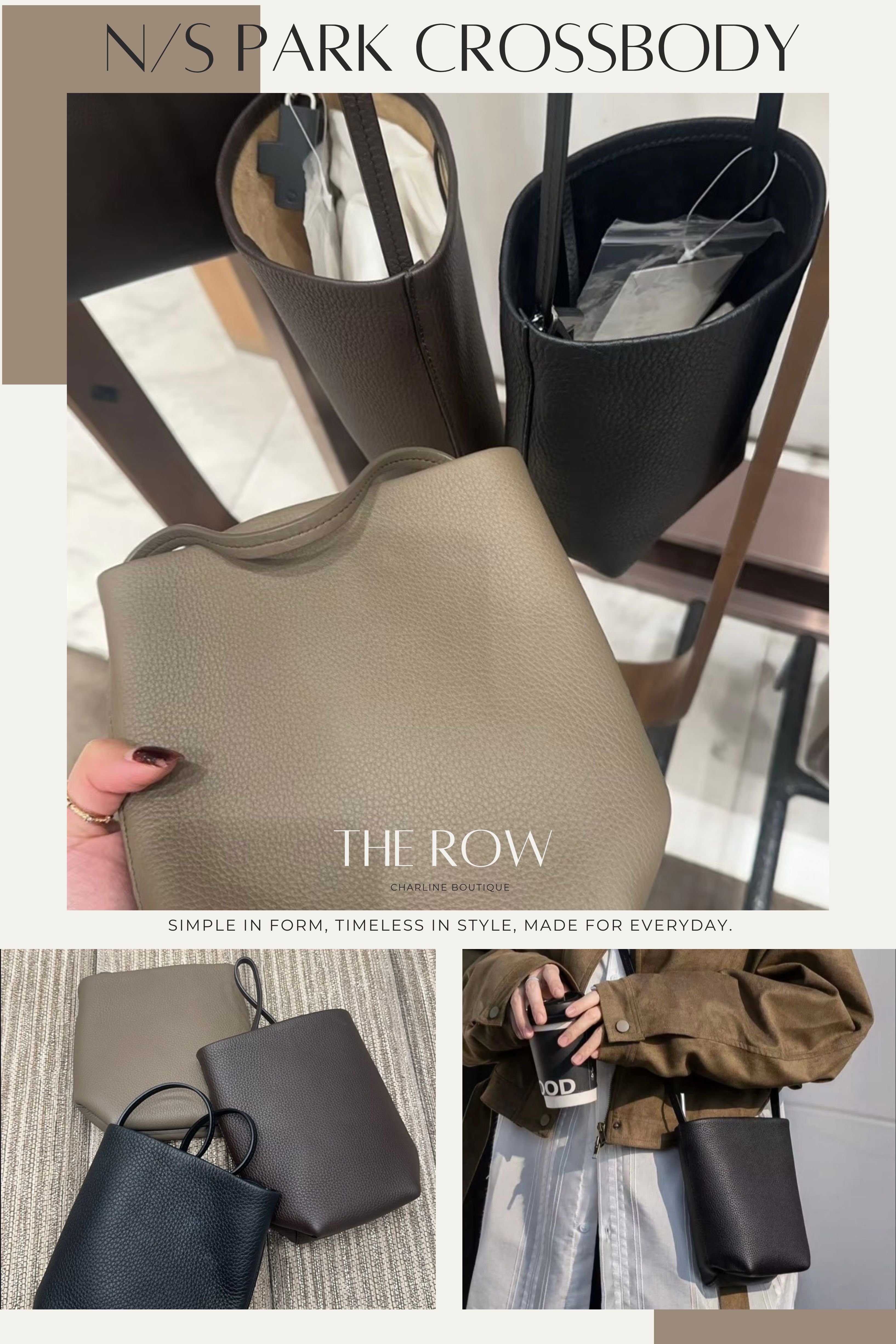 The Row N/S Park Crossbody 直式手機斜背包細節資訊圖
