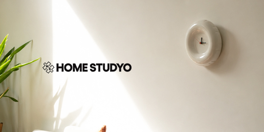 HOME STUDYO HOLLY 亮面充氣造型陶瓷掛鐘｜比利時設計趣味時鐘