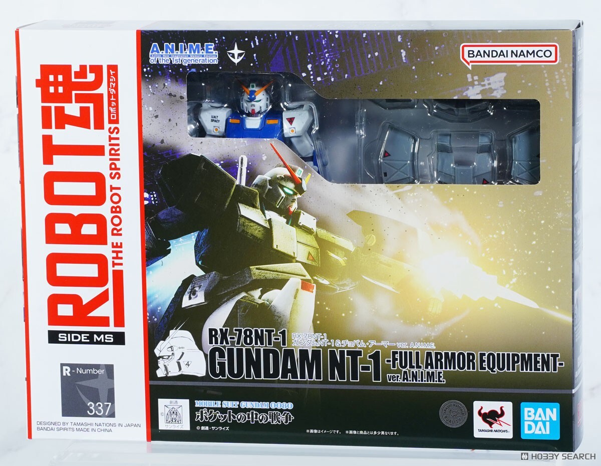 萬代 ROBOT魂 R337 RX-78NT-1 鋼彈NT-1 ＆ 喬巴姆裝甲(ver. A.N.I.M.E.) 可動完成品
