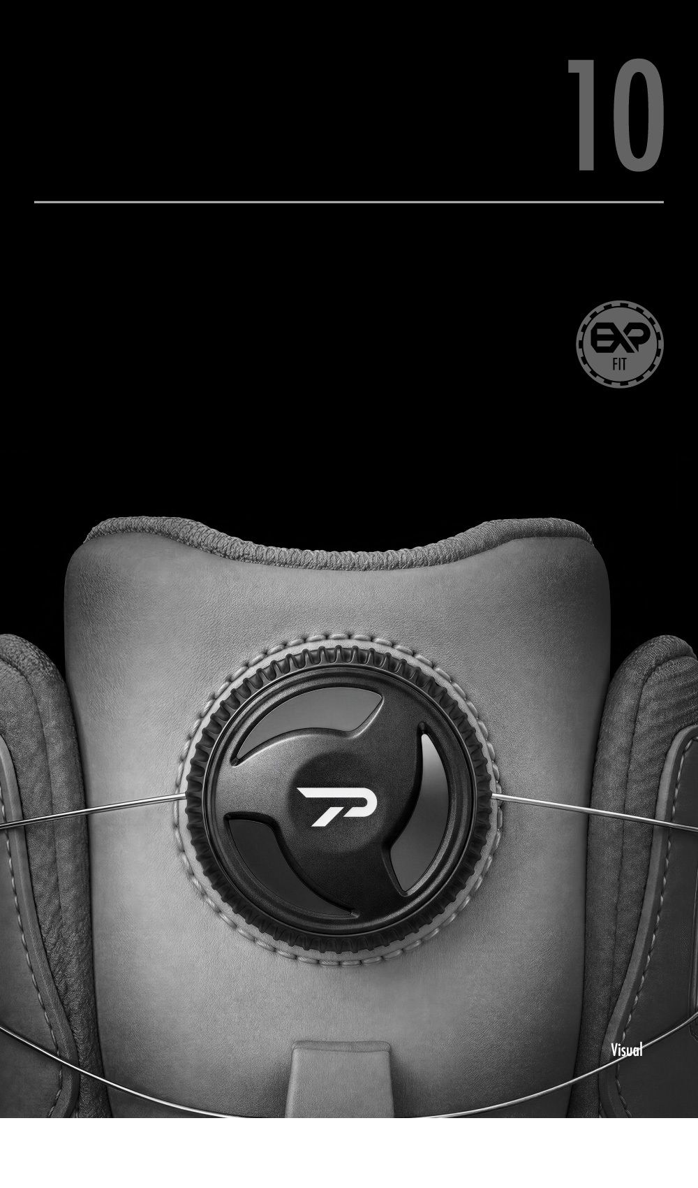 Close-up of the actual second-generation dial on the PATRONI dial-lacing safety shoe