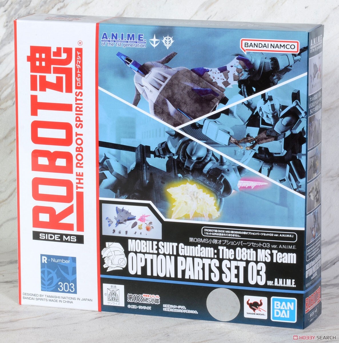 萬代 ROBOT魂 R303 《機動戰士鋼彈 第08MS小隊》OPTION PARTS SET 03(ver. A.N.I.M.E.) 可動完成品