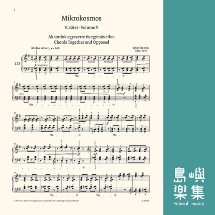 Mikrokosmos for piano Volume 5-6, BB 105