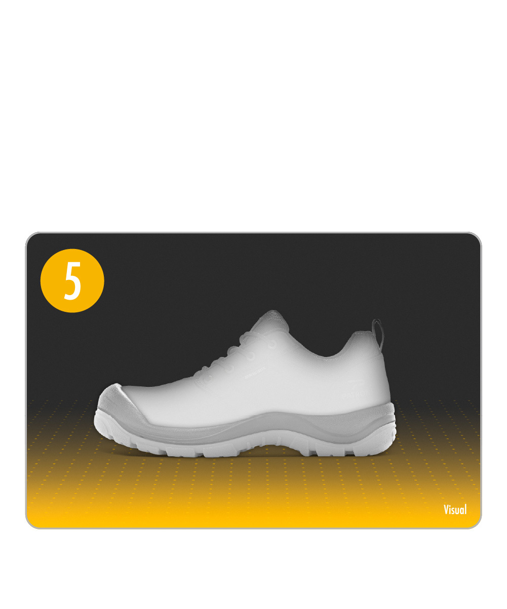 Diagram of the electrical insulation protection function of the PATRONI ARKION safety shoe