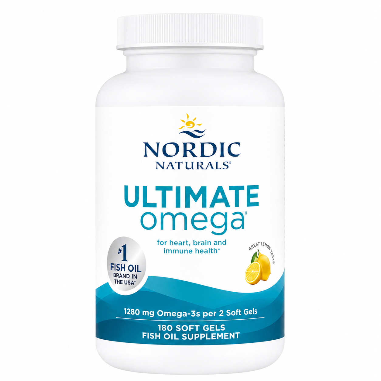 【iHerb】Nordic Ultimate Omega3 魚油 1280mg 180粒 檸檬味