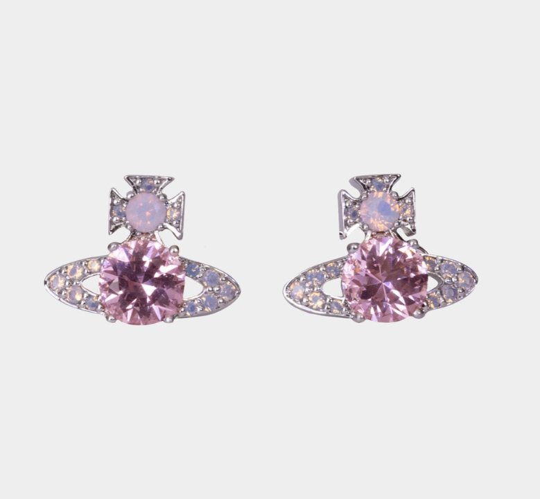 LYS02299 Westwood Reina Earrings 限量粉白閃鑽