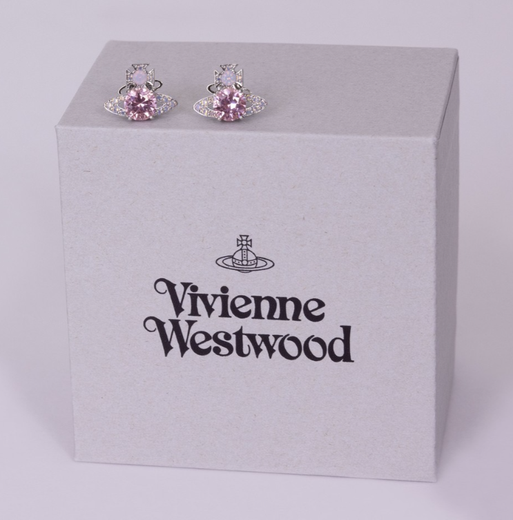 LYS02299 Westwood Reina Earrings 限量粉白閃鑽