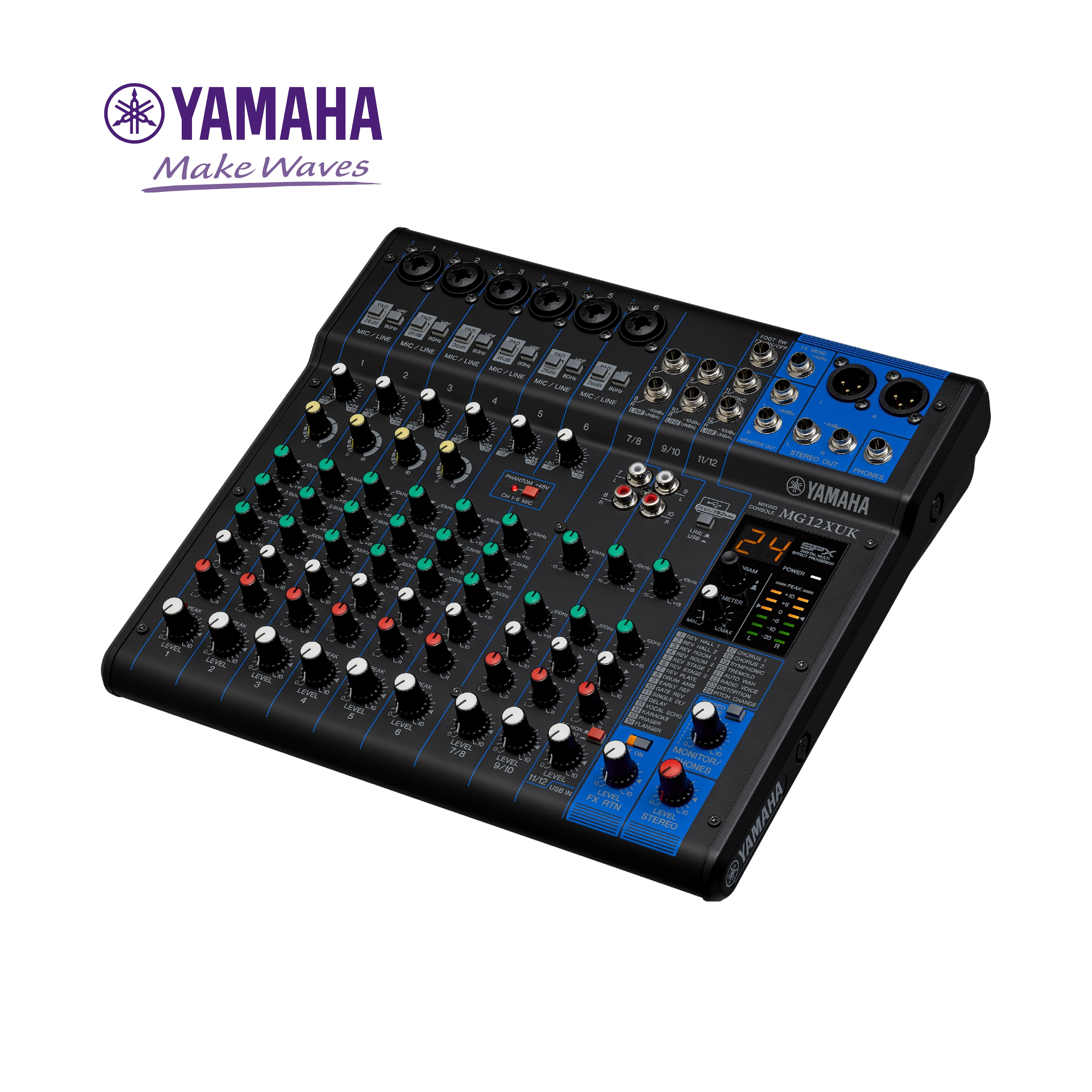 MG12XUK YAMAHA 混音器 旋鈕版