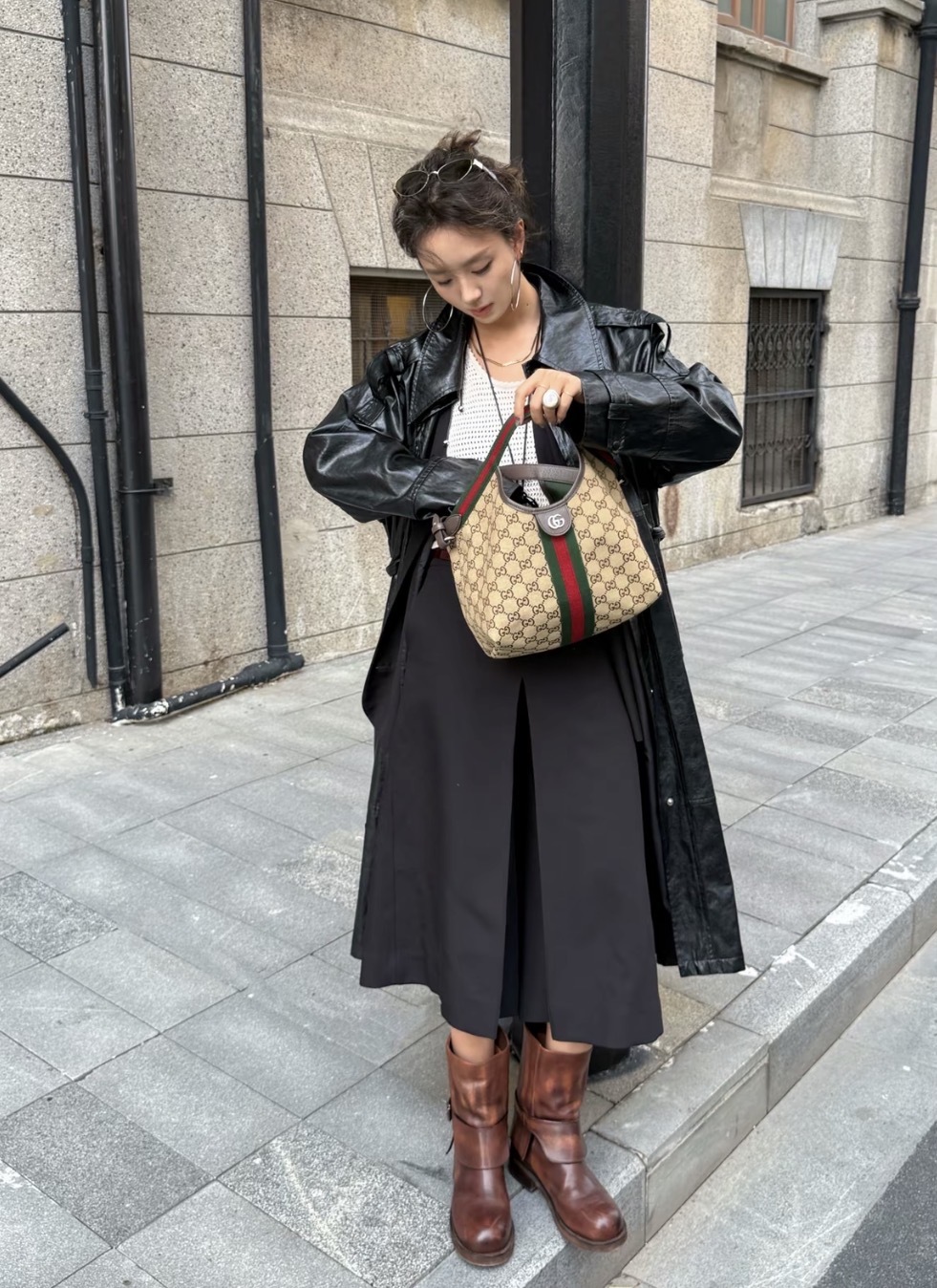 Gucci Giglio Small Tote Bag 米棕 帆布 小號 手袋 托特袋
