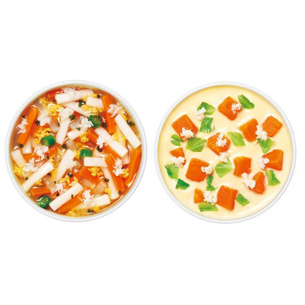 【Wakodo】Ready-to-Eat Cup Codfish Vegetable Udon & Chawanmushi Bento 160g (80g x 2) (9 Months+)