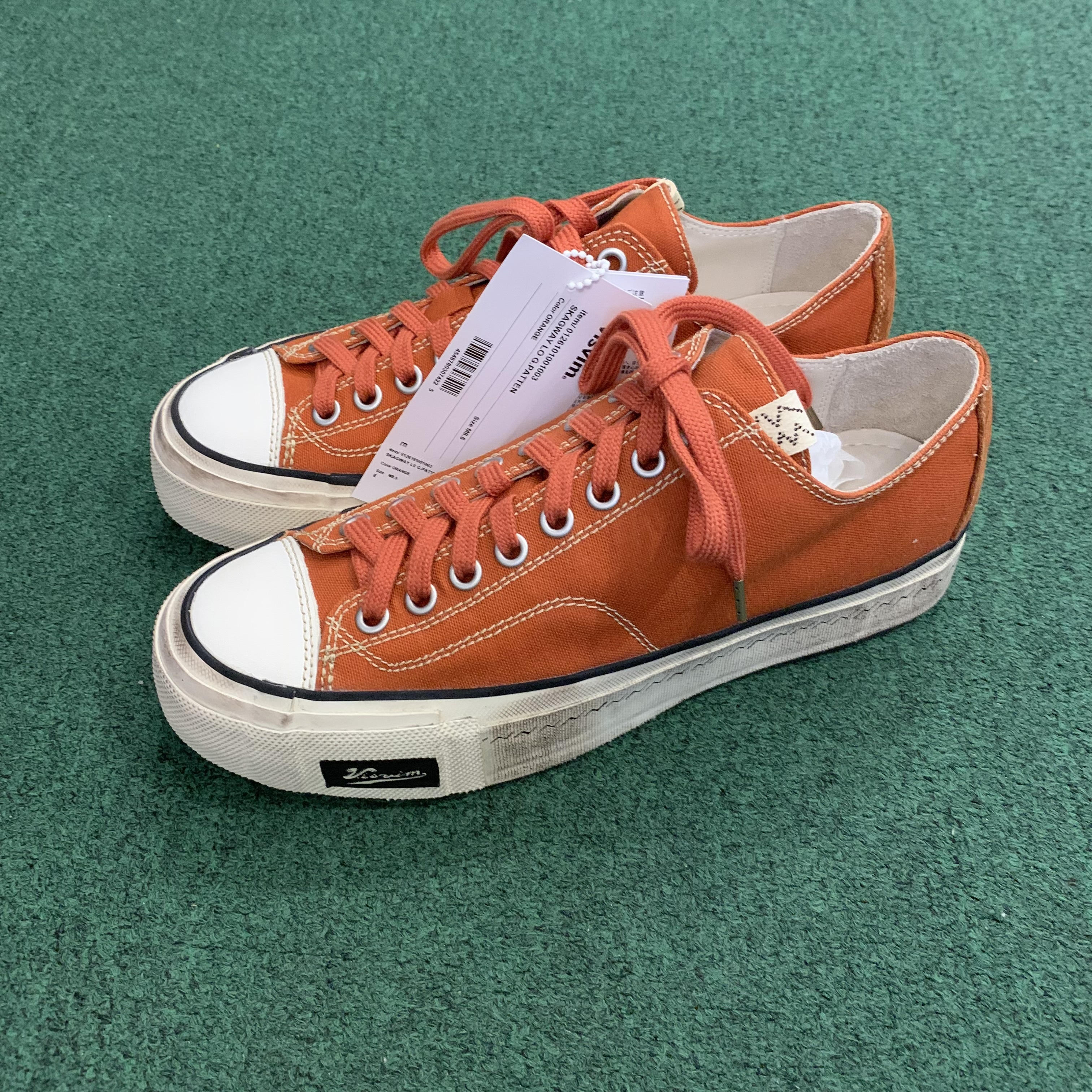 VISVIM 2026 SKAGWAY LO G.PATTEN - ORANGE SIZE 9