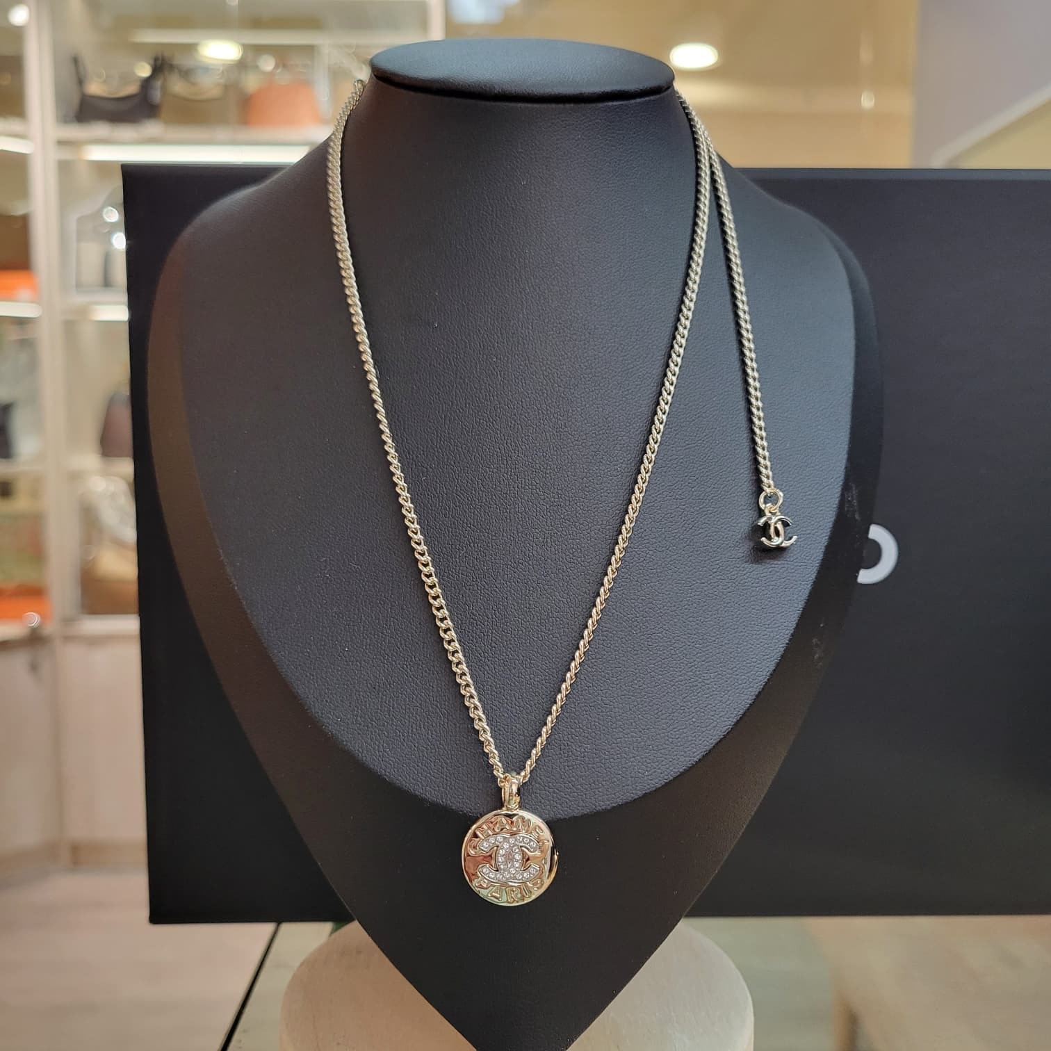 CHANEL ABG026 CC LOGO COIN NECKLACE 頸鏈