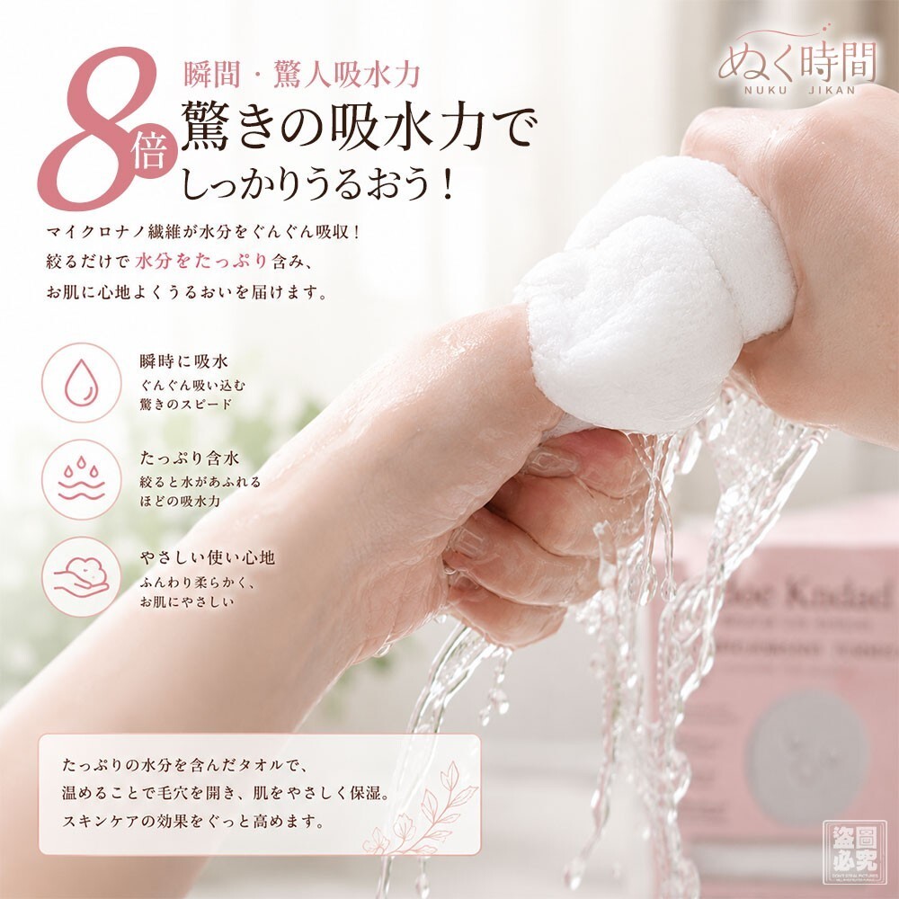(預購商品) 日本ぬく時間-養膚秘笈 微納米熱敷毛巾 單盒