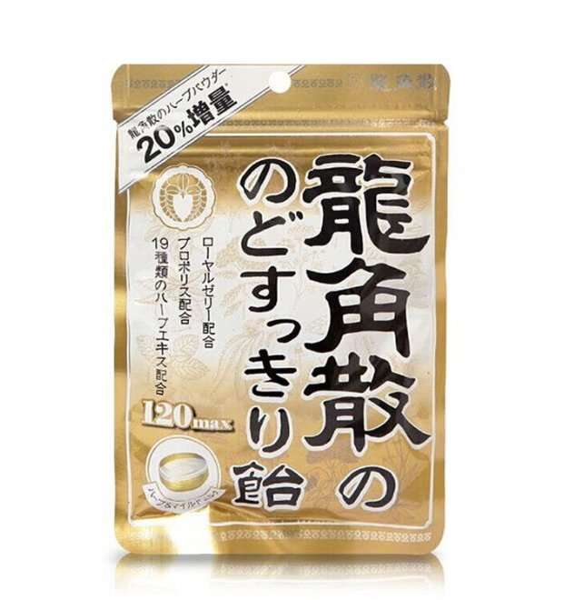 龍角散草本潤喉糖蜂蜜牛奶味88G 袋裝
