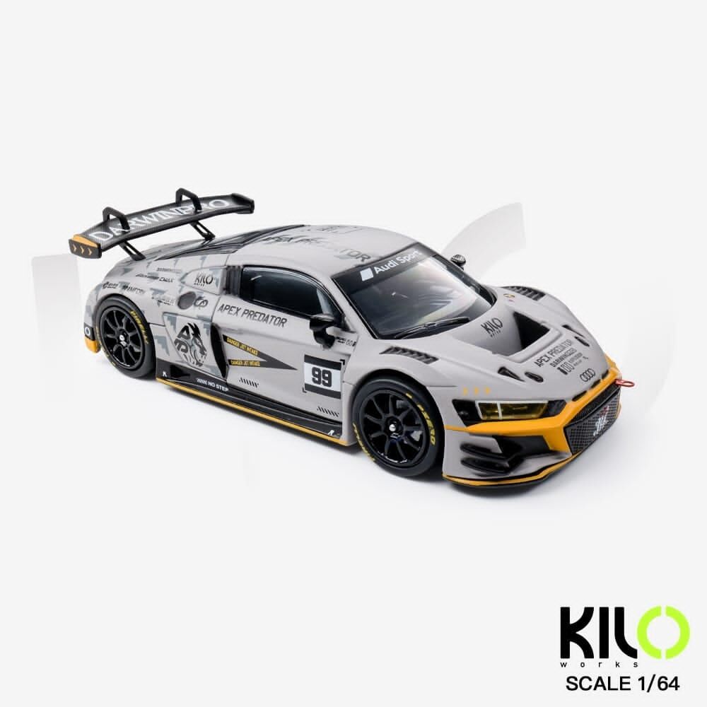 預訂:1/64 Kilo Works Audi DarwinPRO R8 LMS GT3 Evo II Air Force Grey #99 (KLW0036-25)