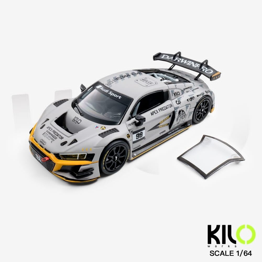 預訂:1/64 Kilo Works Audi DarwinPRO R8 LMS GT3 Evo II Air Force Grey #99 (KLW0036-25)