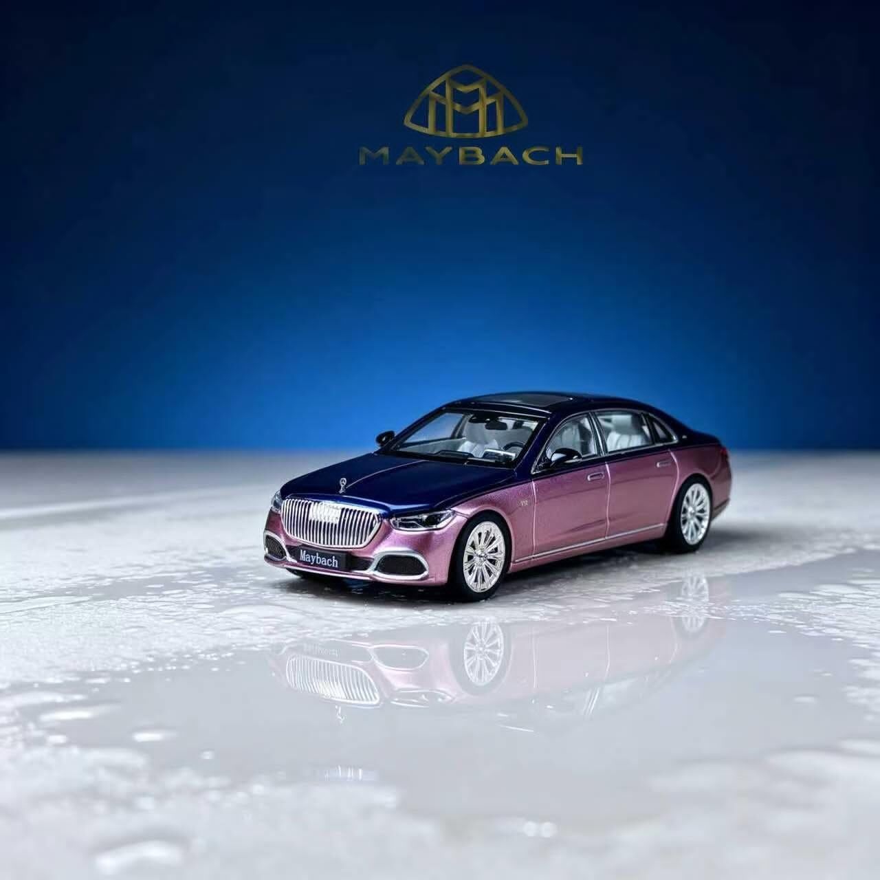 預訂:1/64 Rhino Model Mercedes-Maybach S680 Blue/ Purple (RMMMS680BLP )