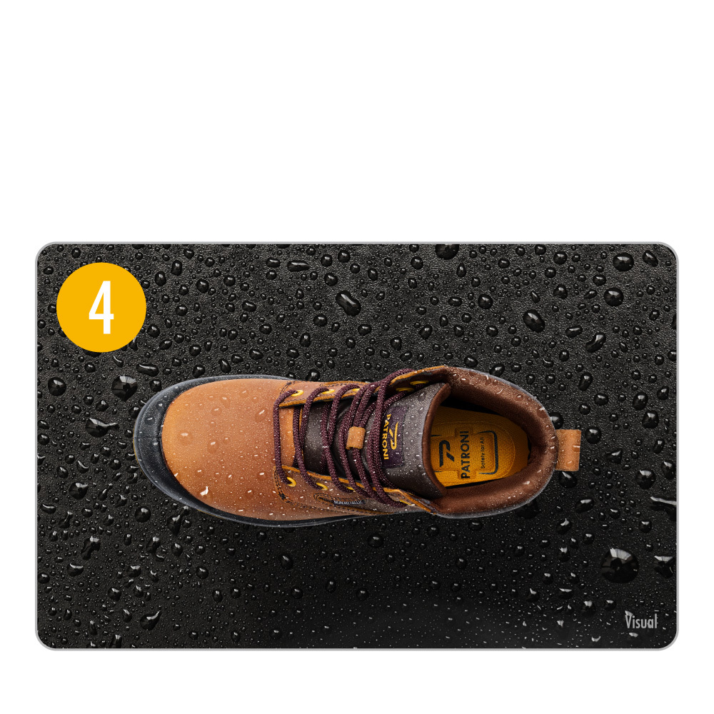 PATRONI SF2541 ARKAX safety boot in a water-repellent scenario