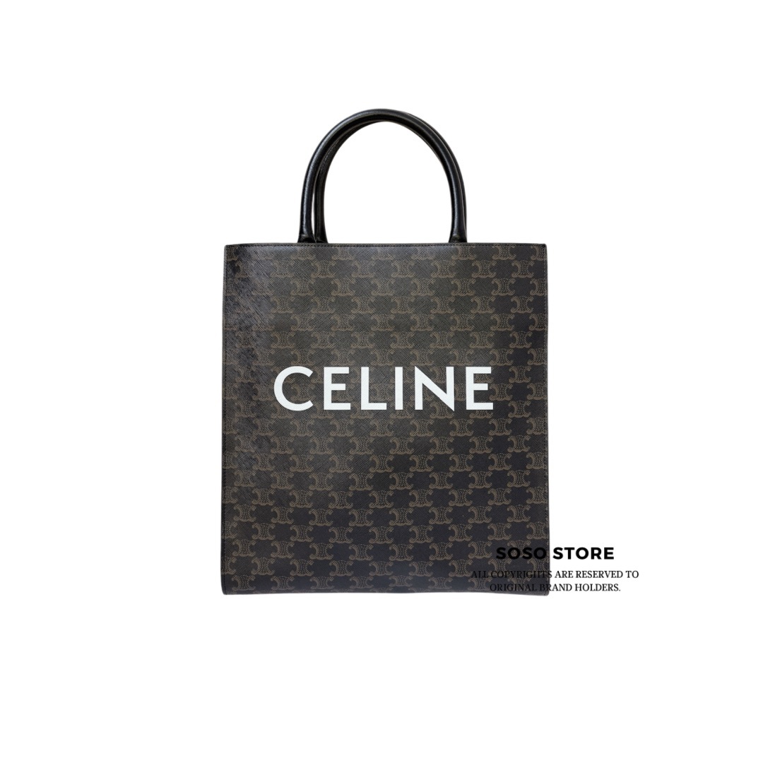 CELINE Triomphe Canvas- Brown/ GHW