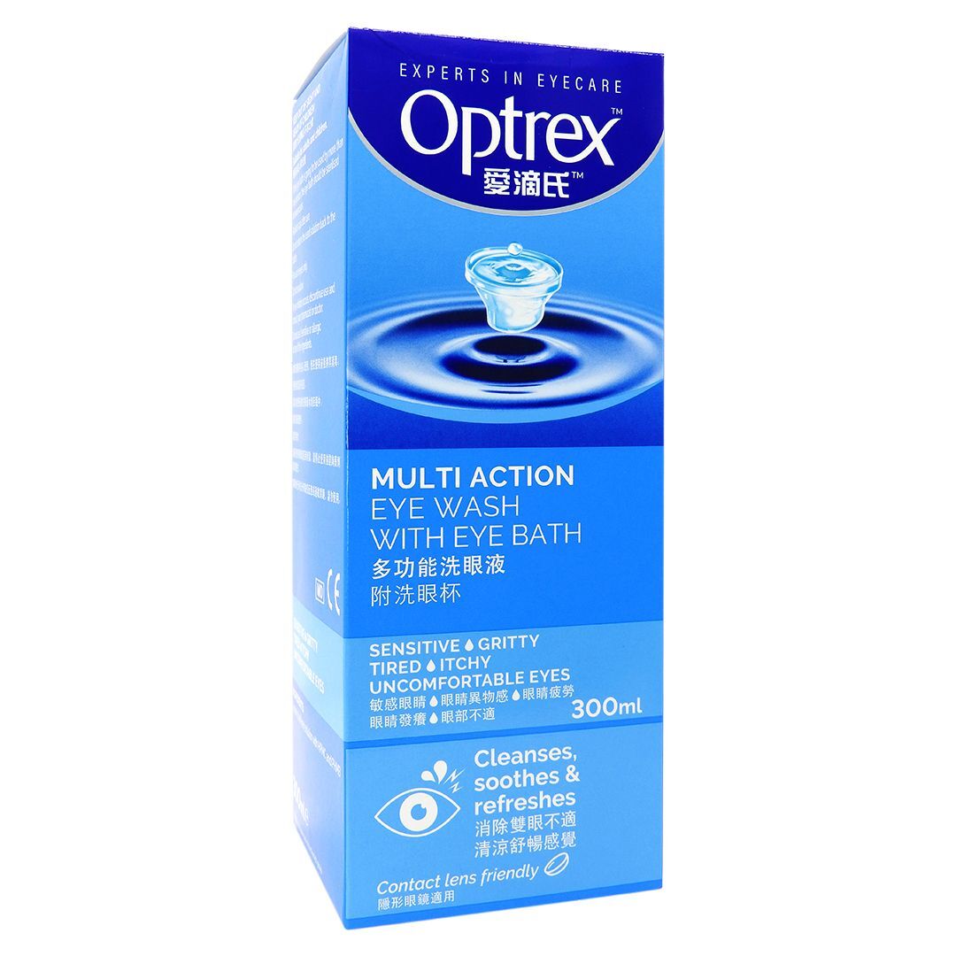 愛滴氏 - 多功能洗眼液(附洗眼杯) 300ml