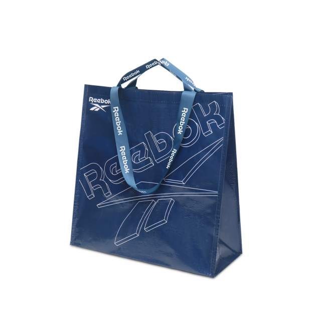 #現貨 Reebok 可肩背 手提 環保購物袋 托特包 深藍