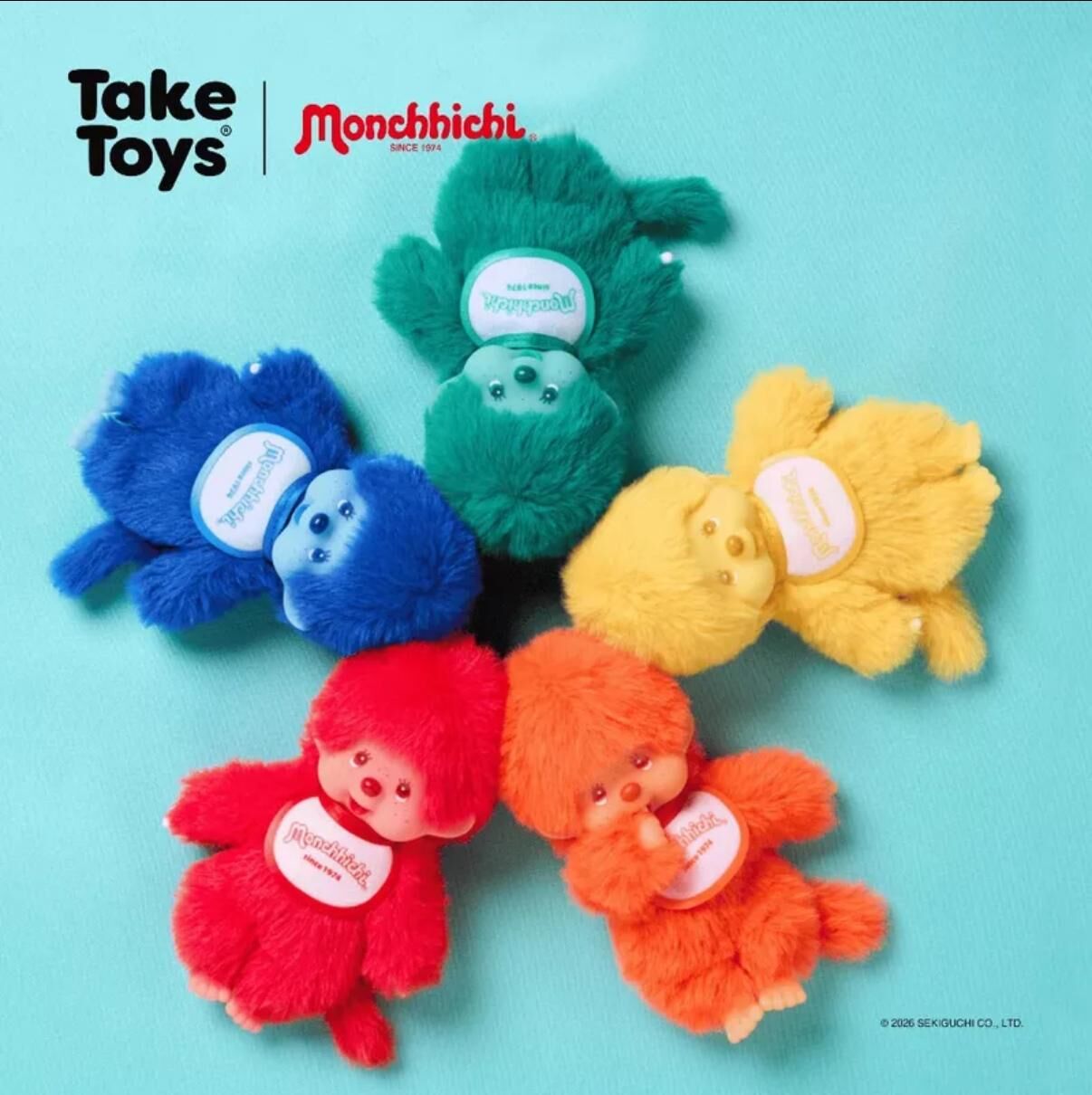 Take Toys x Monchhichi Colorful Fantasy 夢幻色彩系列盲盒公仔