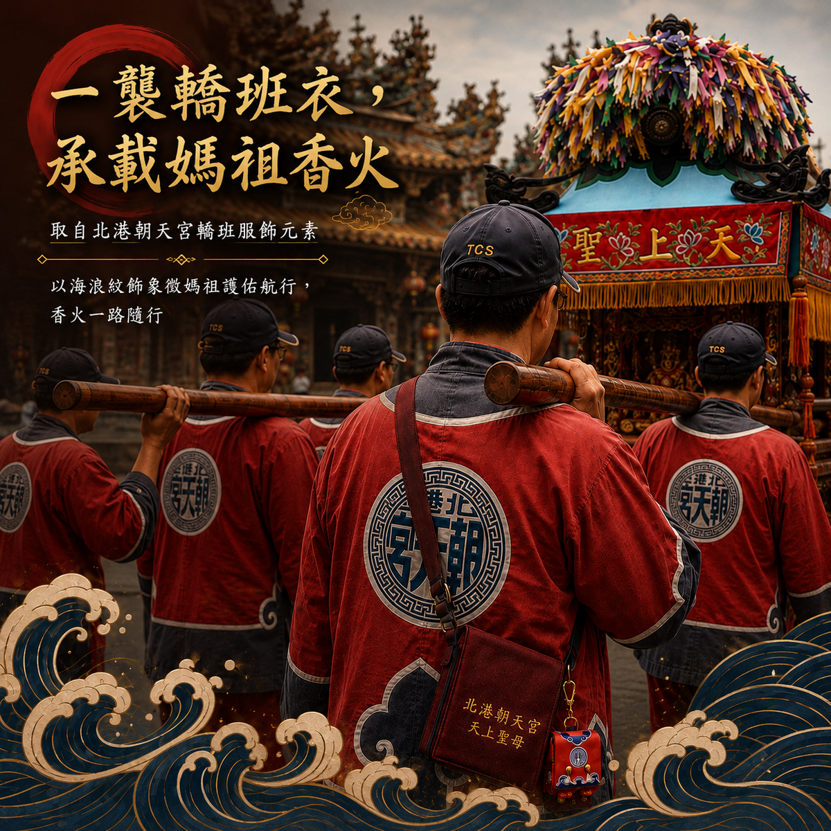 北港朝天宮｜轎班香火小書包吊飾