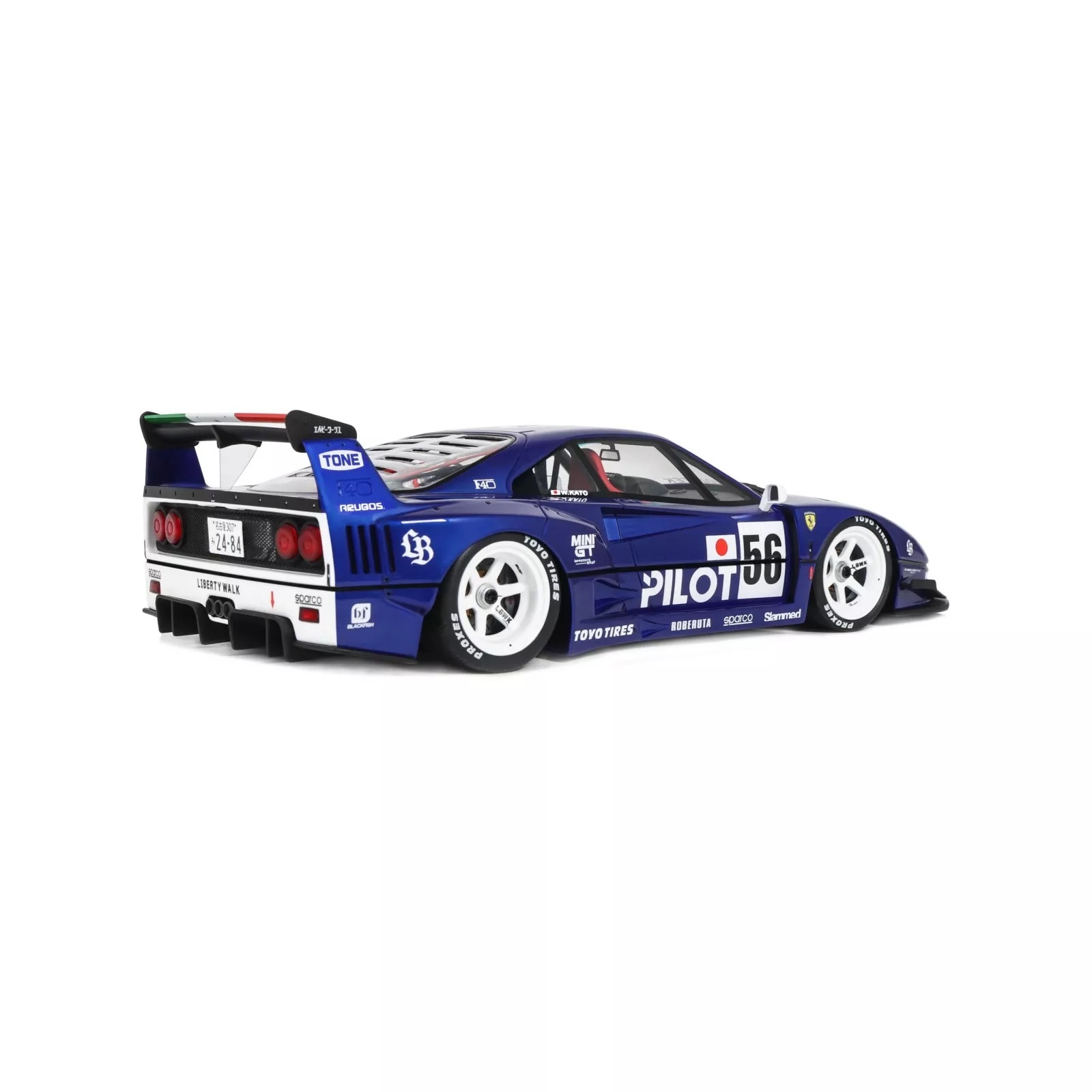 預訂 (訂金$300) (預訂價$765) :1/18 OTTOMOBILE LB-Works F40 Metallic Blue 2024 (OT1408)