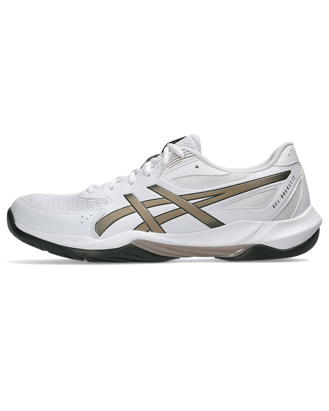 ASICS GEL-ROCKET 12 白暗金色 排球/羽毛球/手球鞋