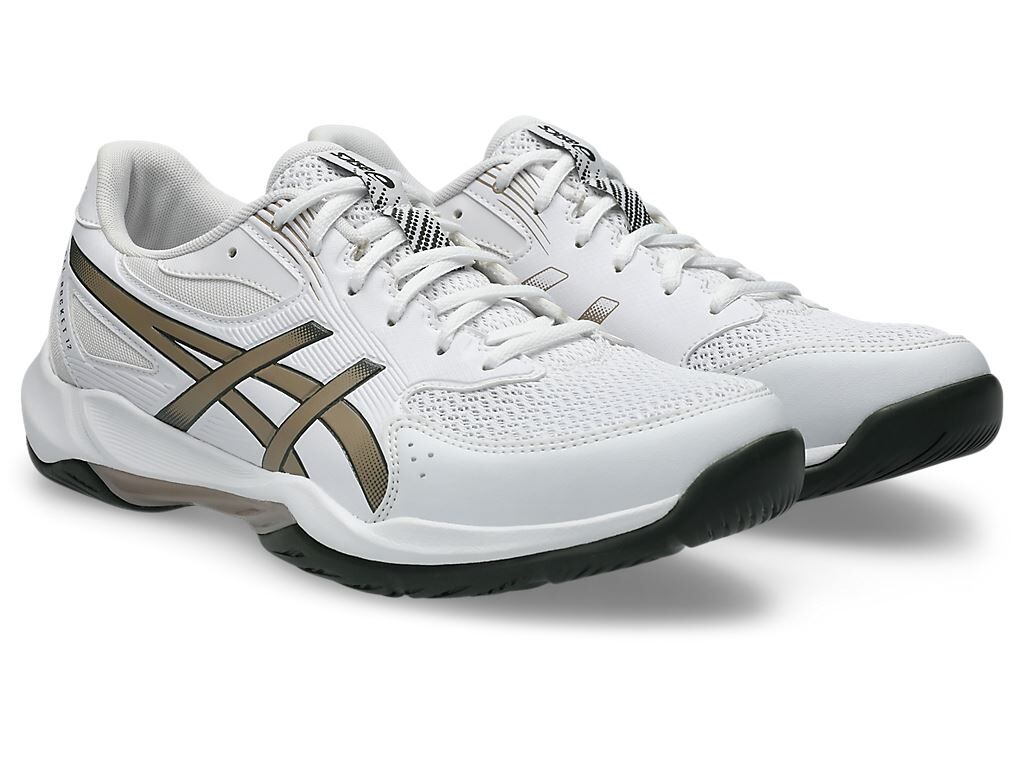 ASICS GEL-ROCKET 12 白暗金色 排球/羽毛球/手球鞋