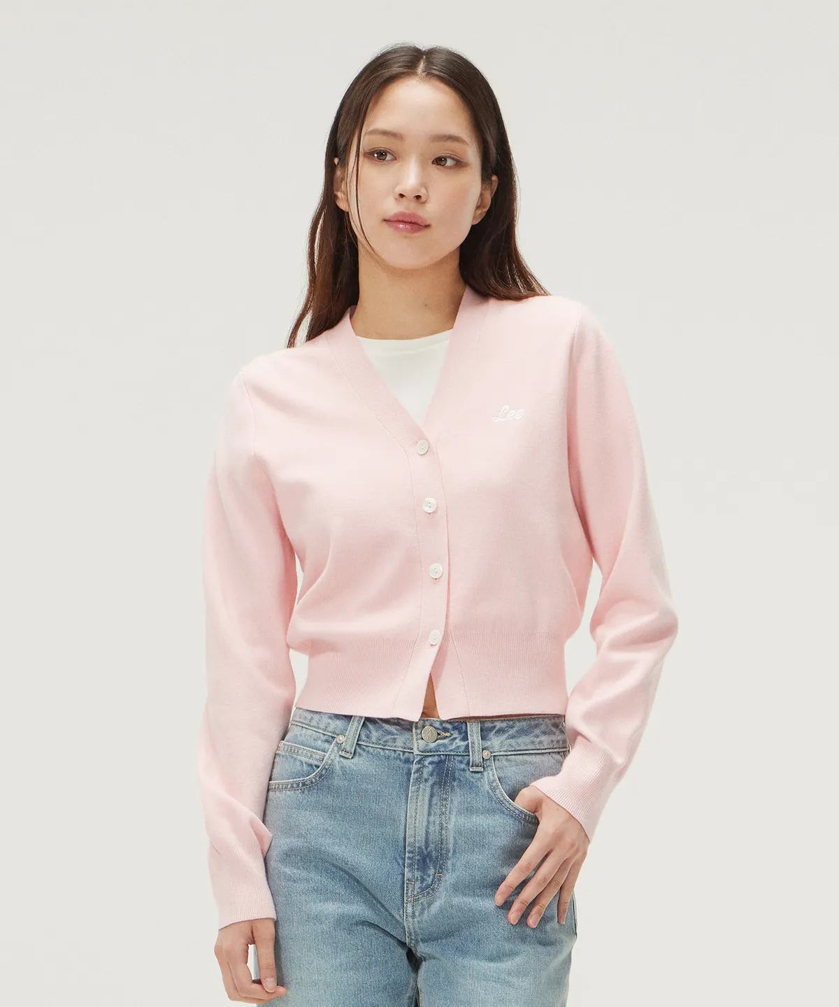 【預購】 Lee ZKR0818300 女裝針織外套 (粉色)