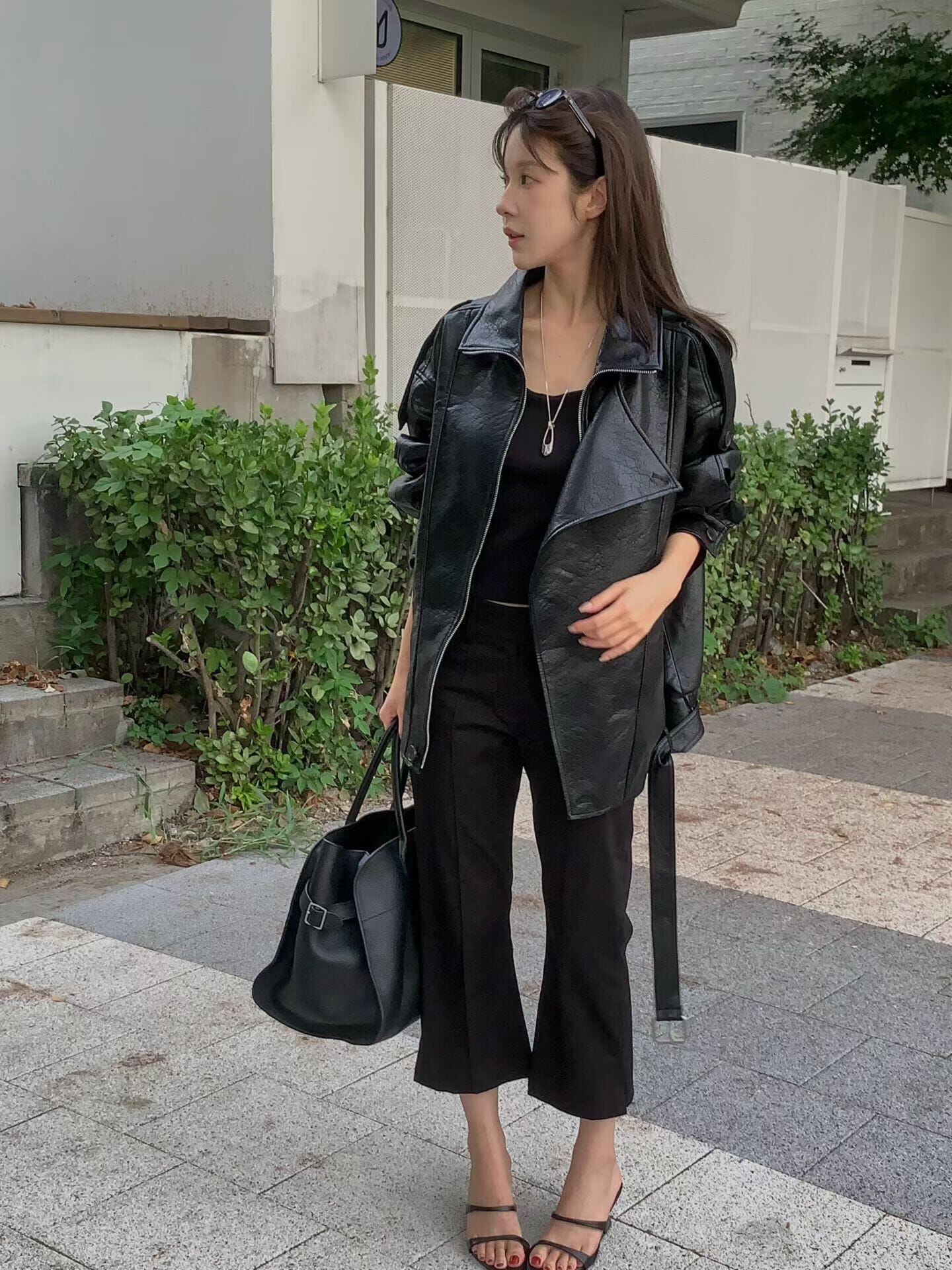 WJ7018 七分喇叭褲