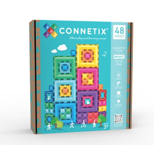 【樂森藥局】澳洲 Connetix 繽紛磁力積木 - 方框入口組 48pc