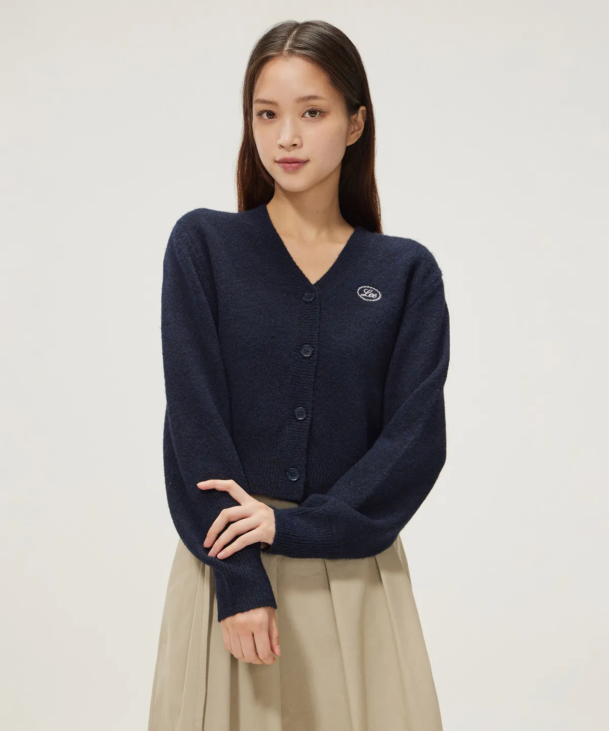 【預購】 Lee ZKR0818301 女裝針織外套 (深藍色)